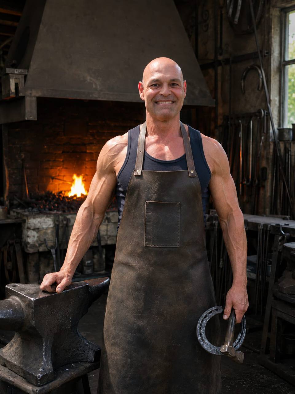 Portrait von Mirco Kulbach, Hufbeschlagschmied in der Schmiede